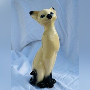 Vintage Mid-Century Siamese Cat Figurine